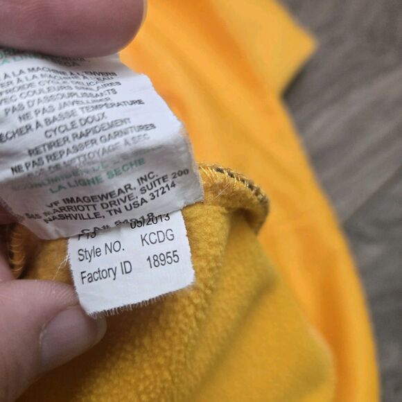 Pittsburgh Steelers Yellow Hoodie – NFL Team Apparel, Size L - Picture 8 of 9